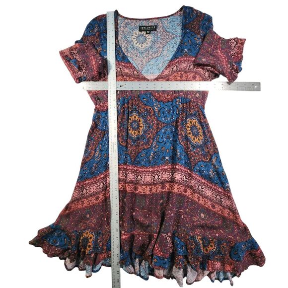 Idyllwind by Miranda Lambert Swing Dress Sz Medium Country Western Boho Ruffled - Picture 14 of 15